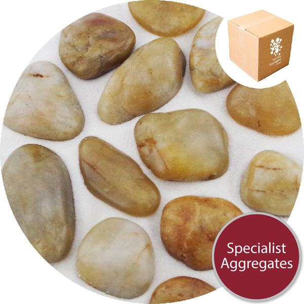 Chinese Pebbles - Polished Golden Amber